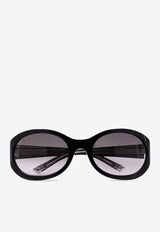 Gucci Signature Round Sunglasses Gray 831871J0740_1012_Black_30006774