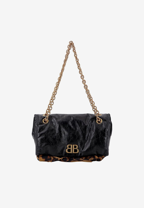 Balenciaga Small Monaco Chain Shoulder Bag Black 7918472AA5C_1062_Black_29847371