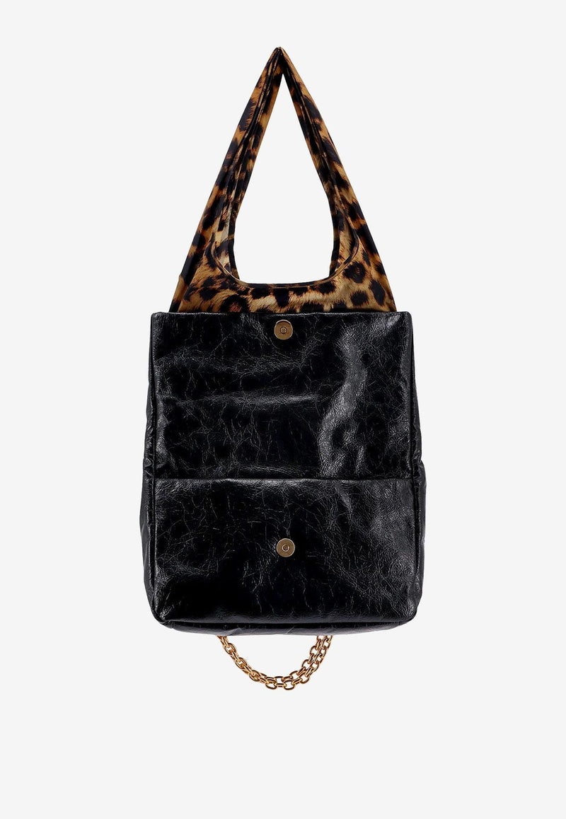 Balenciaga Small Monaco Chain Shoulder Bag Black 7918472AA5C_1062_Black_29847371