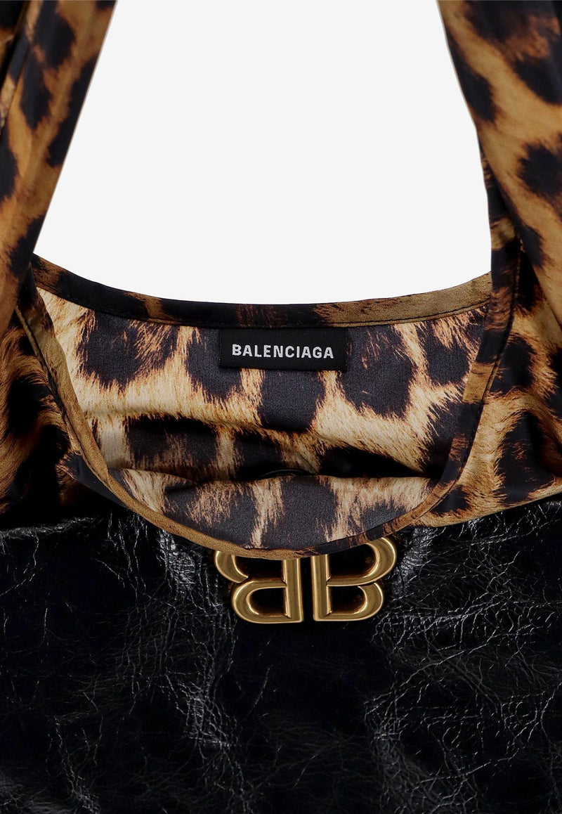 Balenciaga Small Monaco Chain Shoulder Bag Black 7918472AA5C_1062_Black_29847371