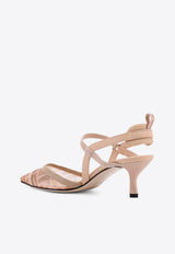Fendi Colibrì Lite 55 FF Mesh Slingback Pumps Pink 8J8589AQ6U_F1R8N_Pink_29853644