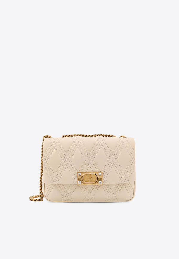 Valentino Medium Quiltie 67 Leather Crossbody Bag Beige 6W2B0R07XCA_REN_Beige_29846876