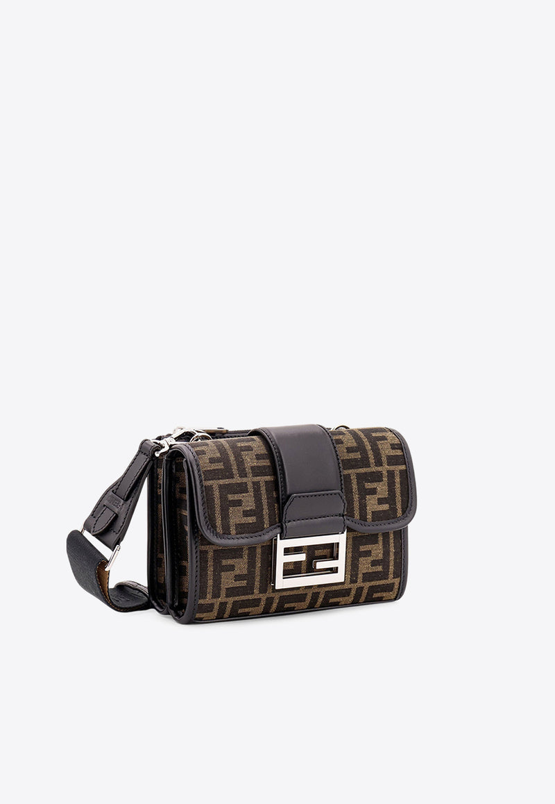 Fendi Double Baguette FF Jacquard Messenger Bag Brown 7VA649ALWK_F0L3T_Black_29849849