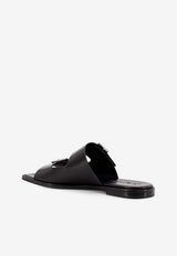 Aeyde Tonya Double-Strap Leather Sandals Dark Brown A11FSBRNS08FL180SS25800001_BLACK_Brown_29848379