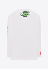 Gucci Printed Long-Sleeved T-shirt White 784364XJGRB_9074_White_29852252