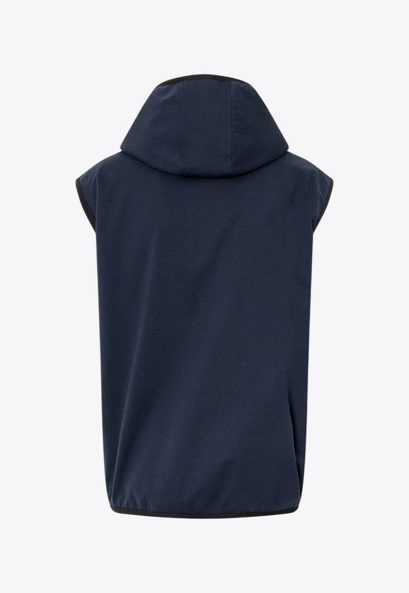 Dolce & Gabbana Logo-Plaque Zip-Up Vest Blue G9AOGTGH487_B0665_Blue_29845403