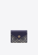 Tory Burch Small T Monogram Jacquard Envelope Wallet Blue 165029405_Tory navy_29846077