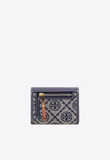 Tory Burch Small T Monogram Jacquard Envelope Wallet Blue 165029405_Tory navy_29846077