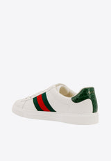 Gucci Ace Web-Trim Leather Sneakers White 757892AACAG_9055_White_29851616