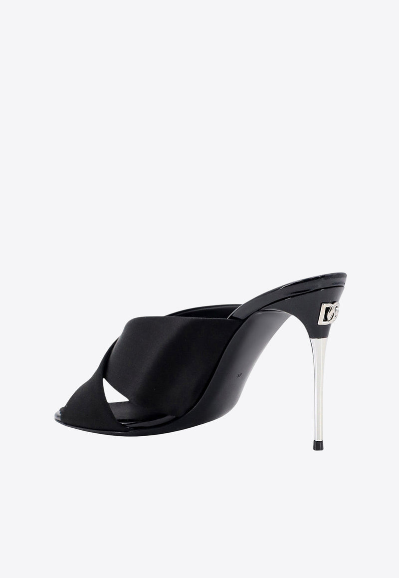 Dolce & Gabbana 85 Keira Satin Sandals Black CR1738AV799_8B956_Black_29842113
