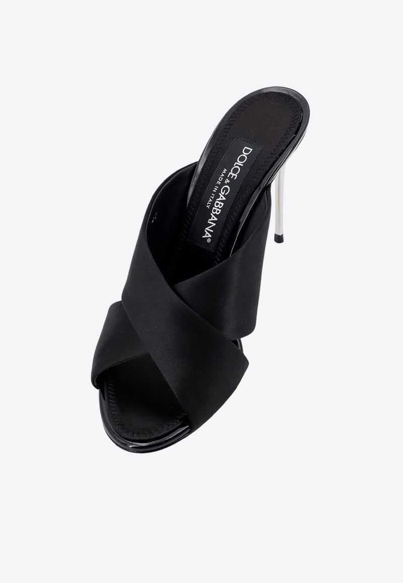 Dolce & Gabbana 85 Keira Satin Sandals Black CR1738AV799_8B956_Black_29842113
