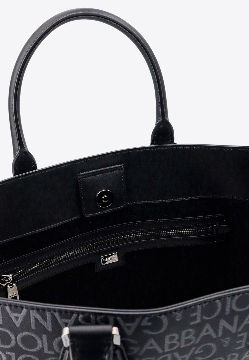 Dolce & Gabbana All-Over Logo Leather Top Handle Bag Blue BM2273AJ705_8B969_Blue_29844121