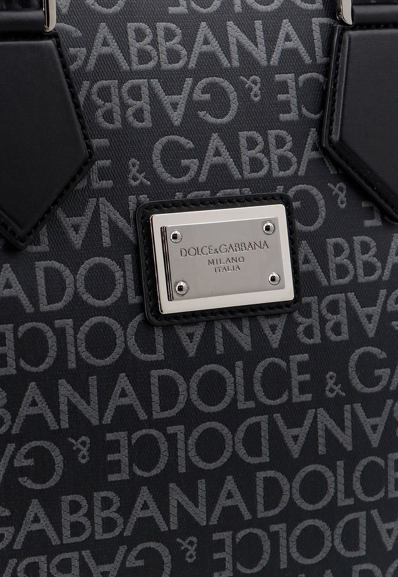 Dolce & Gabbana All-Over Logo Leather Top Handle Bag Blue BM2273AJ705_8B969_Blue_29844121