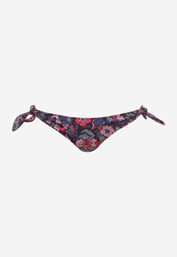 Isabel Marant Sukie Floral Print Bikini Bottoms Blue SL000322P007W_30FN_Blue_29848908