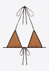 Celine Triomphe Print Triangle Bikini Top Brown 2X54H939T_17BR_Brown_29850323