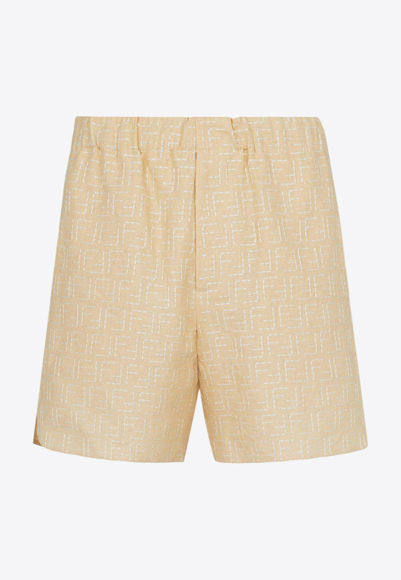 Fendi All-Over FF-Jacquard Shorts FB0821AU6Y_F0PKL_Beige_29850061