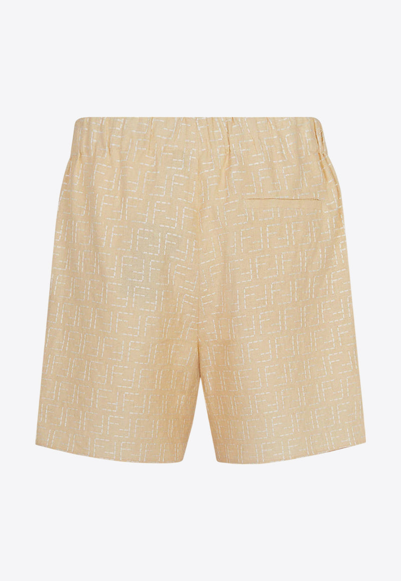 Fendi All-Over FF-Jacquard Shorts FB0821AU6Y_F0PKL_Beige_29850061