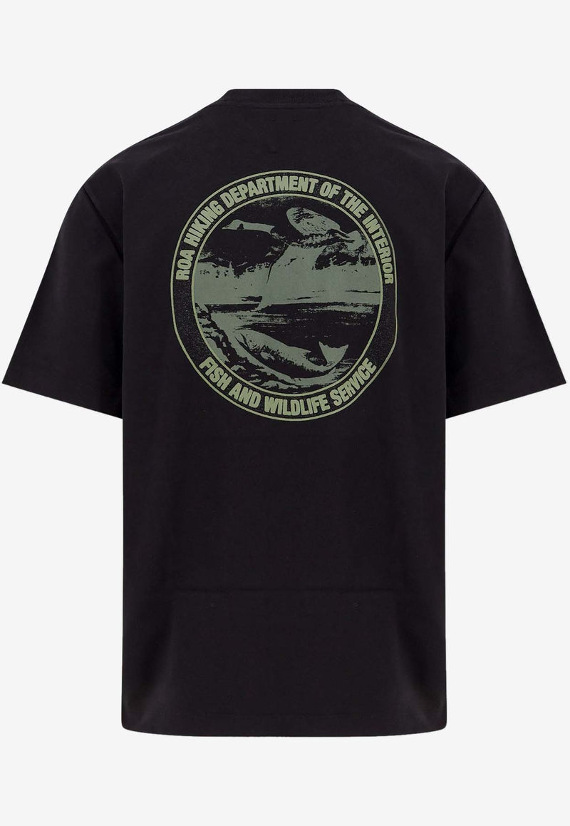 ROA Graphic Print T-shirt Black RBMW0436JY41_BLK0001_OneColor_31183767