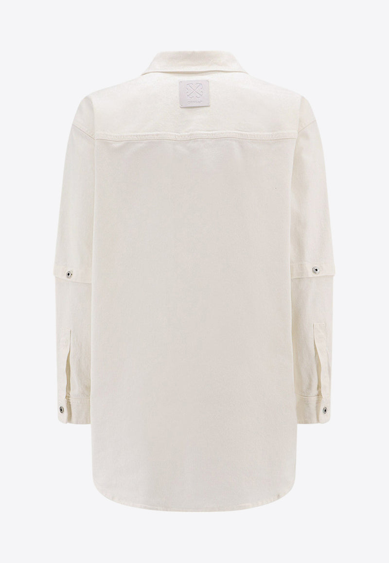 Off-White Embroidered Logo Shirt White OMYD059S24DEN001_0202_White_29841403
