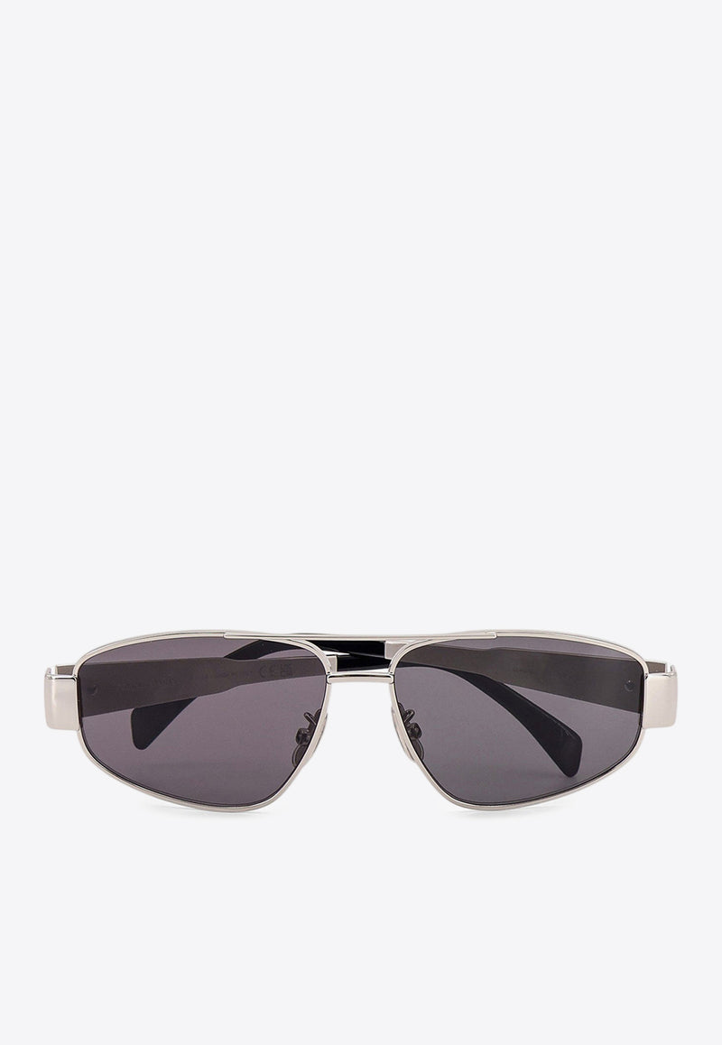 Celine Triomphe Navigator Sunglasses Gray 4S281CMLB_36SM_Silver_29850749