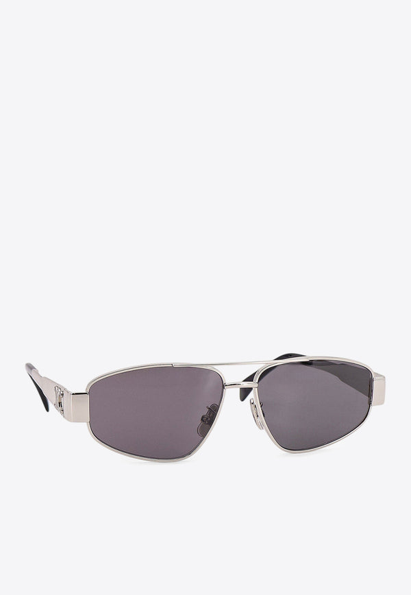 Celine Triomphe Navigator Sunglasses Gray 4S281CMLB_36SM_Silver_29850749