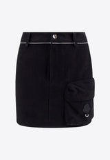 Moncler Genius Logo-Patched Mini Skirt 09T2D00001M5014_999_Black_29846124