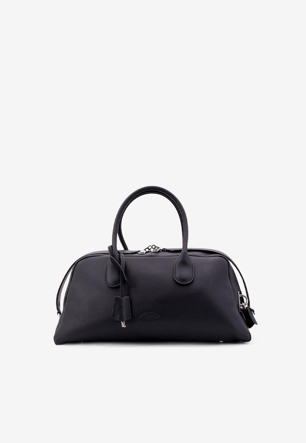 Tod's Medium Darsena Leather Duffel Bag with Padlock Black XBWAQBH0250YAT_B999_Black_30897907