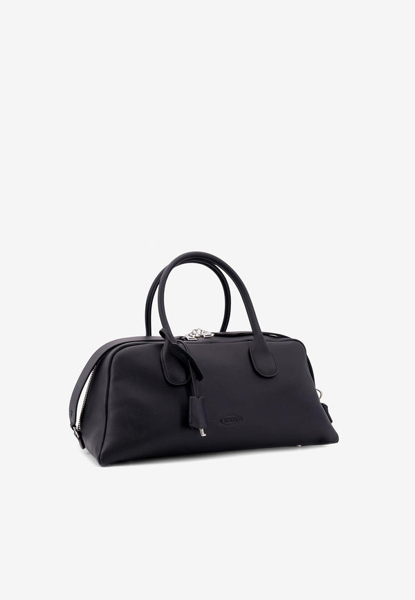 Tod's Medium Darsena Leather Duffel Bag with Padlock Black XBWAQBH0250YAT_B999_Black_30897907