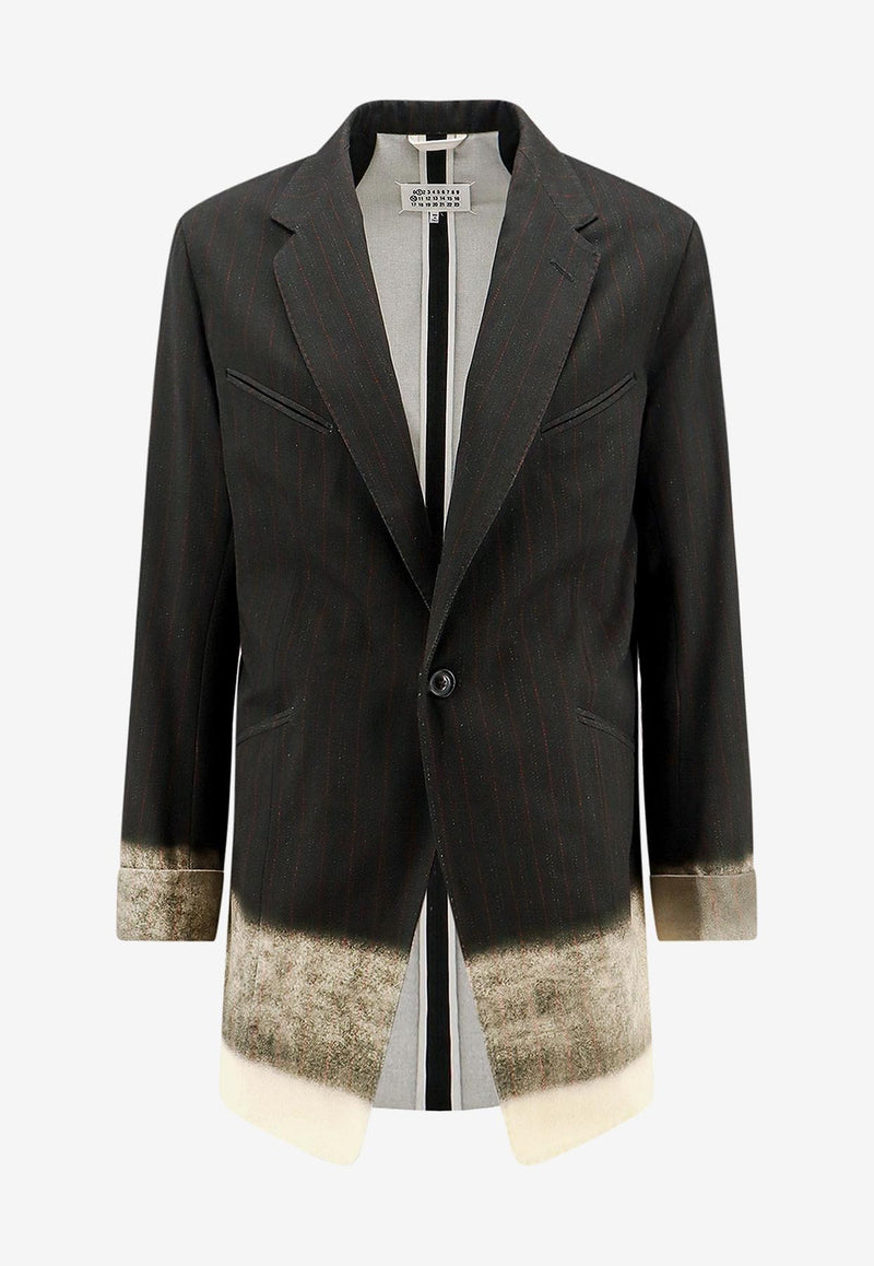 Maison Margiela Pinstripe Single-Breasted Blazer Black S50BN0524M35012_001S_Black_29845768