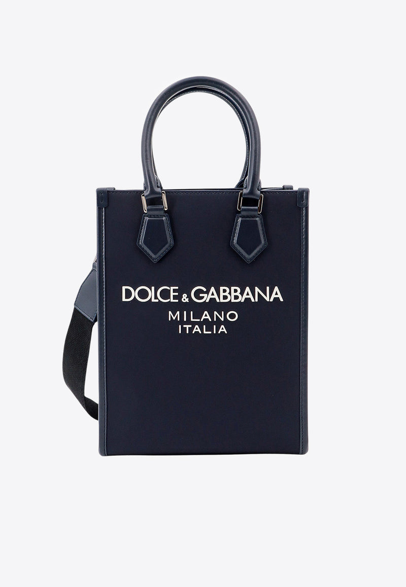 Dolce & Gabbana Small Embossed-Logo Top Handle Bag Blue BM2123AG182_8C653_Blue_29845025