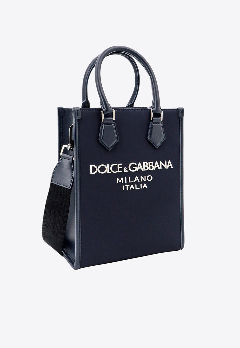 Dolce & Gabbana Small Embossed-Logo Top Handle Bag Blue BM2123AG182_8C653_Blue_29845025
