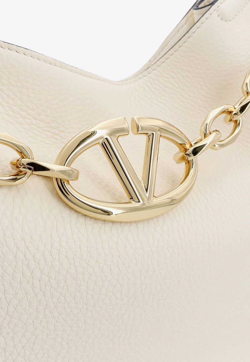 Valentino VLogo Moon Leather Tote Bag Ivory 4W2B0N09JDK_098_White_29845465