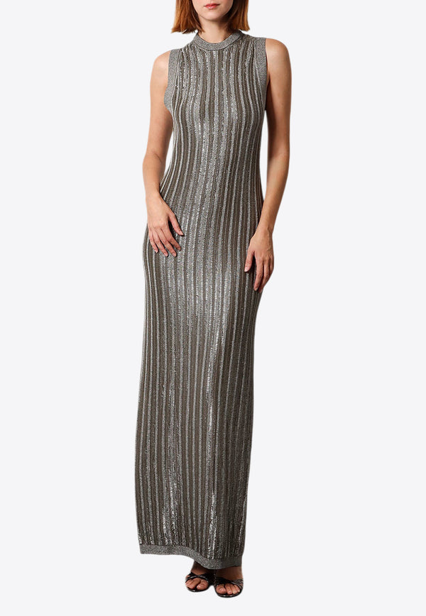 Tom Ford Rib-Knit Wool Blend Maxi Dress Green ACK524YAX749_FG181_Green_29847953