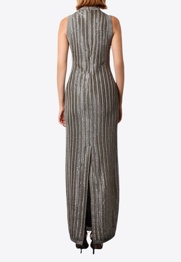 Tom Ford Rib-Knit Wool Blend Maxi Dress Green ACK524YAX749_FG181_Green_29847953