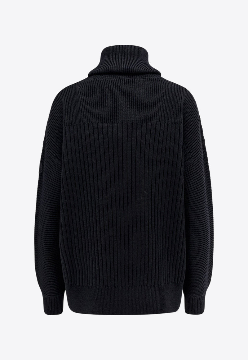 Moncler Genius Wool High-Neck Sweater 09T9F00003M1131_999_Black_29847908