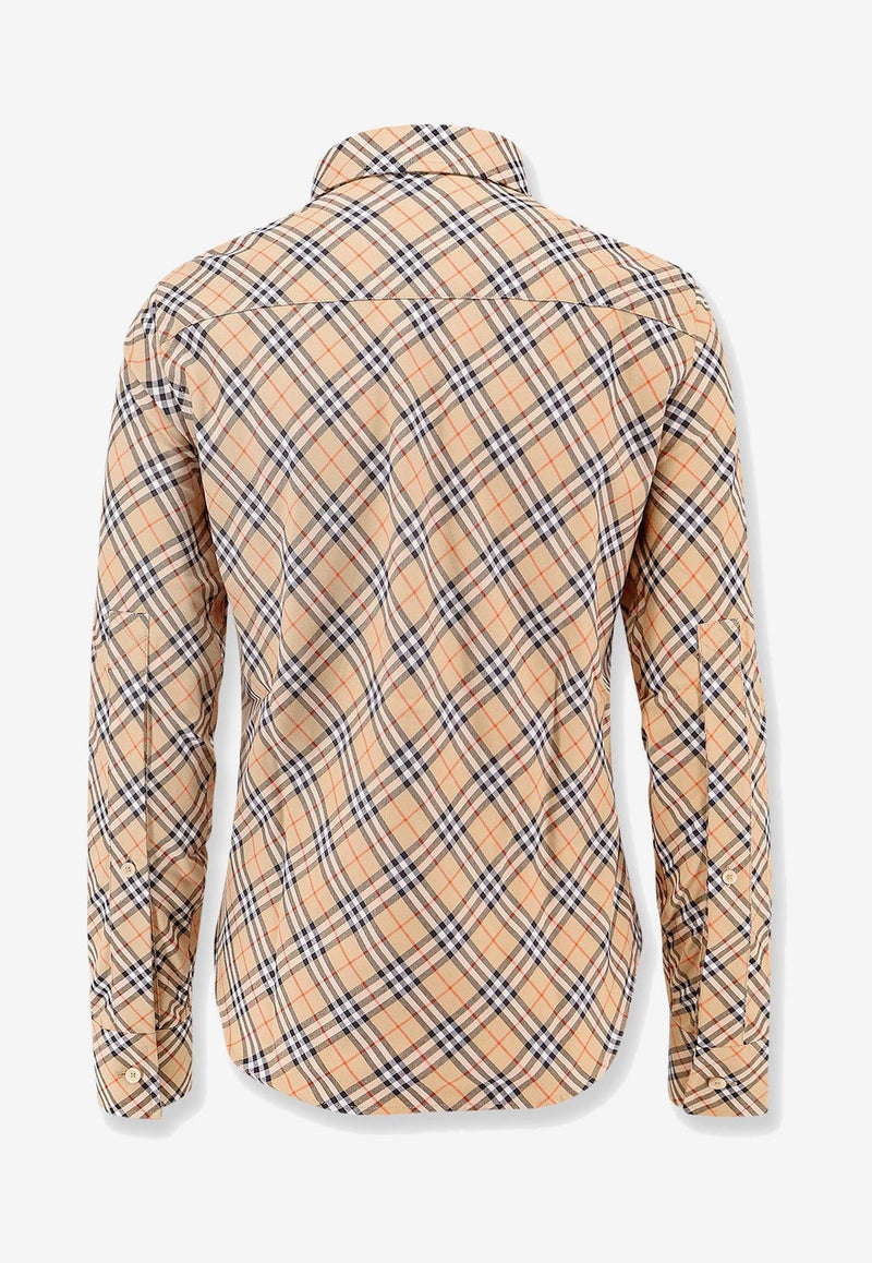 Burberry Vintage Check Long-Sleeved Shirt Beige 8098252_B9368_OneColor_29848478