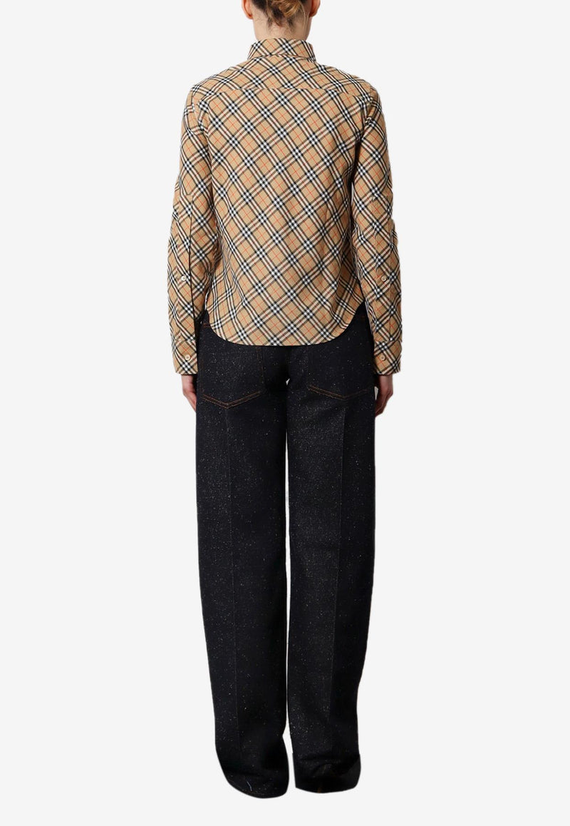 Burberry Vintage Check Long-Sleeved Shirt Beige 8098252_B9368_OneColor_29848478