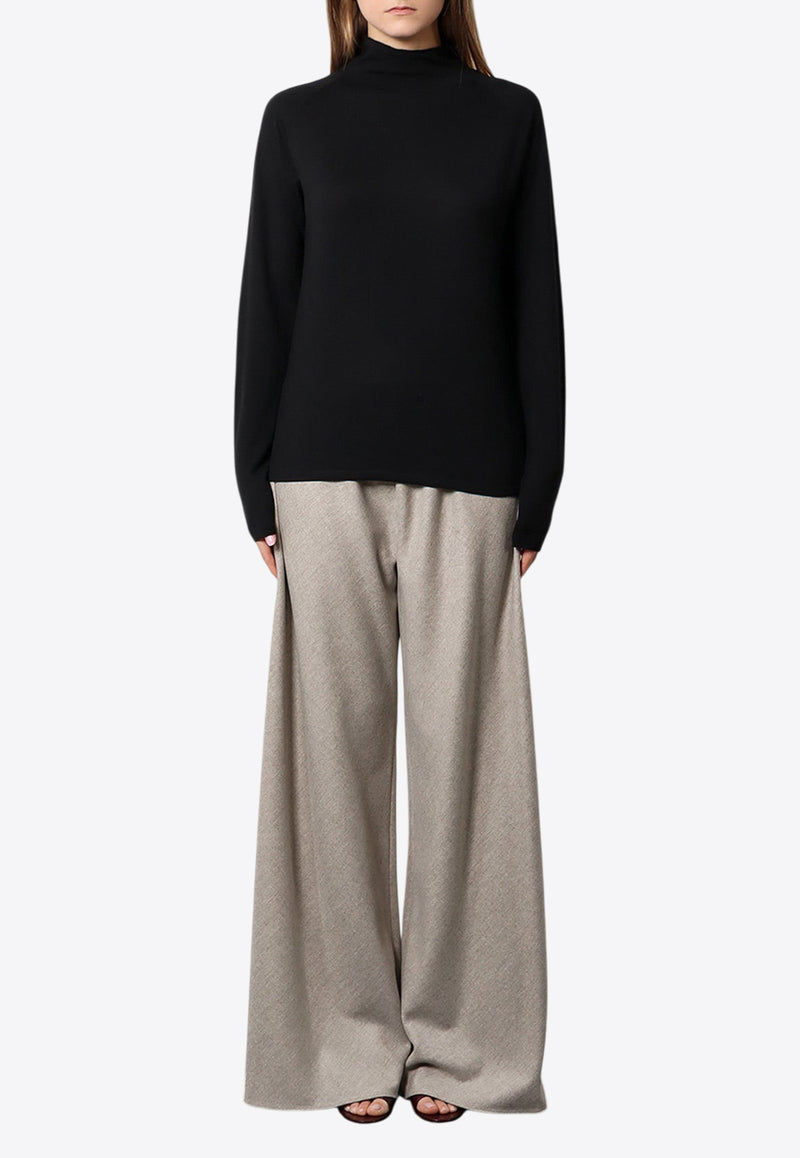 The Row Wool High-Neck Sweater Black 8295Y590_BLK_Black_29855792