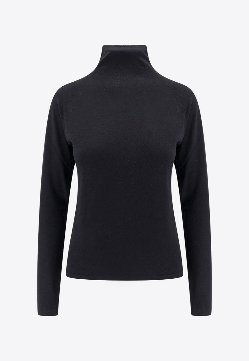 The Row Wool High-Neck Sweater Black 8295Y590_BLK_Black_29855792
