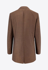 The Row Single-Breasted Buttoned Blazer Brown 8503W3152_DBE_Brown_29855980
