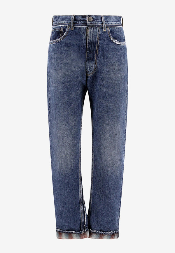 Maison Margiela Logo Patch Straight-Leg Jeans Blue S67LA0031STZ092_962_Blue_29848892