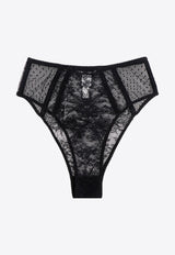 Dolce & Gabbana Point D'esprit-Tulle Underwear Black O2C71TONO24_N0000_Black_29845690