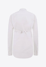 Off-White Cross-Strapped Neck Shirt White OWGE014F23FAB0010_0100_White_29843973