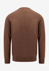 Polo Ralph Lauren Logo-Embroidered Crewneck Sweater 710876714_012_Brown_29844786