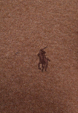 Polo Ralph Lauren Logo-Embroidered Crewneck Sweater 710876714_012_Brown_29844786