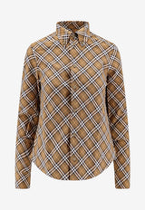 Burberry Vintage Check Long-Sleeved Shirt Green 8098251_C1477_OneColor_29846060