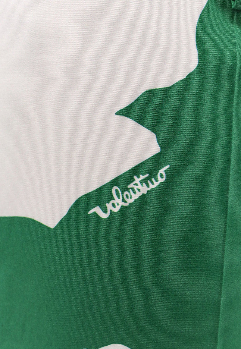 Valentino Flower Print Bermuda Shorts Green 4V0RDD12A2L_ZXU_Green_29847807