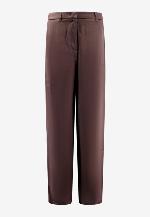 Giorgio Armani Silk Tailored Pants Brown 3WHPP0WUT02AT_U616_Brown_29845836