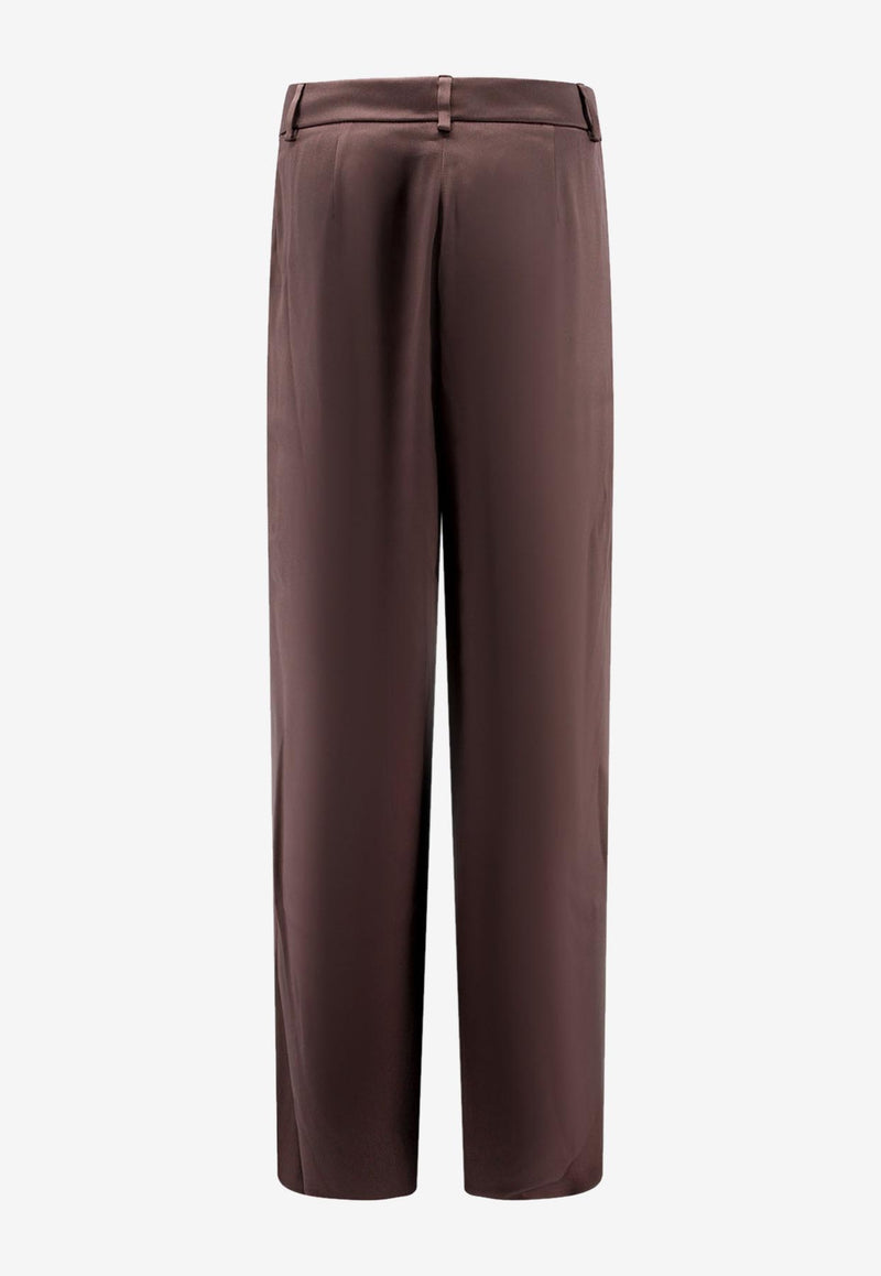 Giorgio Armani Silk Tailored Pants Brown 3WHPP0WUT02AT_U616_Brown_29845836