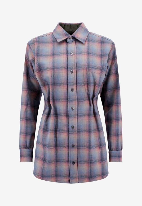 Maison Margiela Plaid Check Long-Sleeved Shirt Multicolor S67FP0028S78039_001F_Pink_29847540